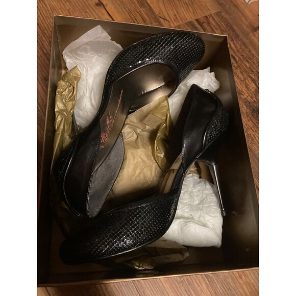 Steve Madden Sequin Pumps Heels Shoe Black Women Size 8 US New In Box - Picture 8 of 10